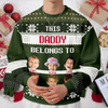 Custom Photo This Grandma Belongs To Christmas Ugly Sweater HO82 900036
