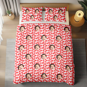 Custom Face Kid Family Quilt Bedding Set Family Gift HA75 898226