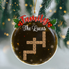 Personalized Crossword Style Family Keepsake Acrylic Ornament Christmas Gift HA75 897690
