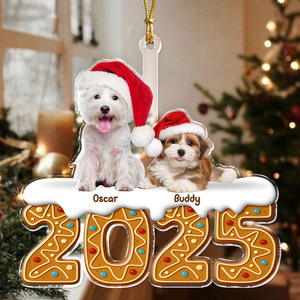 Custom Photo Dog Acrylic Ornament Christmas Gifts For Dog Lovers HA75 897854