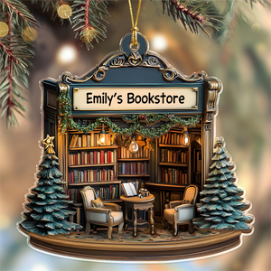 Personalized Your Bookstore Christmas Acrylic Ornament TH10 896605