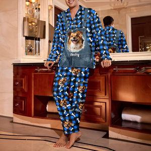 Custom Dog Photo & Name Christmas Pajamas Gift For Dog Mom Dog Dad CH07 899634