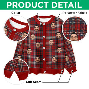 Custom Family Photo Christmas Ugly Cardigan TH10 896581