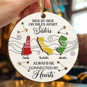 Personalized Best Friend Christmas Birthday 2-Layer Wooden Ornament Gifts For Women, Besties, Sisters, BFF TH10 894917