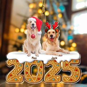 Custom Photo Dog Acrylic Ornament Christmas Gifts For Dog Lovers HA75 897854