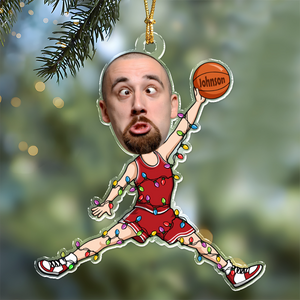 Custom Photo Basketball Players Personalized Acrylic Ornament HA75 897822