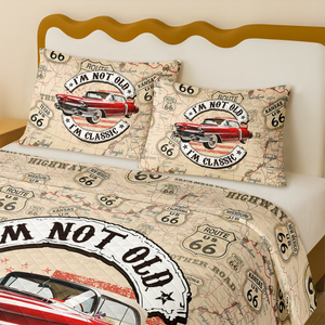 This Is How I Roll - Custom Vehicle Photo Upload Car Route 66 Quilt Bedding Set CH07 895594