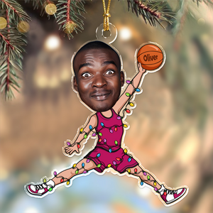 Custom Photo Basketball Players Personalized Acrylic Ornament HA75 897822