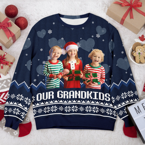 Custom Photo Our Grandkids Ugly Sweater For Christmas TH10 896247
