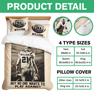 Personalized American Football Player Quilt Bedding Set - Be The One Everyone Wants To Watch CH07 899712