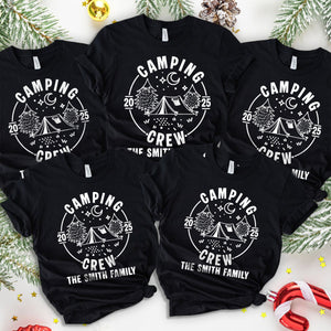 Custom Family Camping Crew Shirts 2025 - Matching Family Dark Shirts LM32 895975
