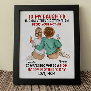 Custom Photo To My Daughter Happy Mother's Day Personalized Picture Frame CH07 895750