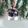 Custom Baseball Girl Besties Photo - Personalized Acrylic Ornament Gift For Baseball Lovers HO82 894680
