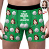Custom Wife Girlfriend Name My Balls Belong To Her Men's Boxer Briefs Funny Gift For Golf Lovers CH07 895380