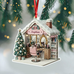 Personalized Custom Name Hair Salon Acrylic Ornament TH10 896823