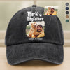 Custom Photo Dog Mother Father Washed Denim Baseball Cap HA75 897686
