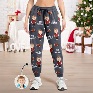 Custom Photo Football Player Sweatpants Christmas Gift For Football Lovers CH07 899474