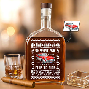 Custom Car Photo Oh What Fun It Is To Ride Whiskey Bottle For Car Lovers HA75 898358