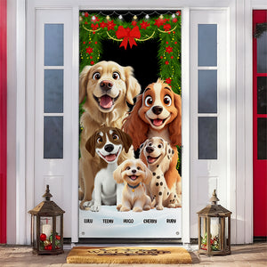Personalized Dog Clipart Door Cover For Dog Lover TH10 896565