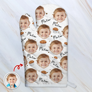 Custom Face Portrait Cake Pattern Oven Mitt TH10 894415