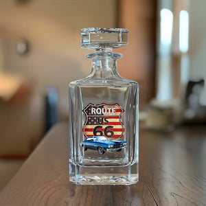 Custom Photo Route US 66 Car Decanter Gift For Car Lovers HA75 898096