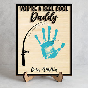 You're the Reel Cool Dad 2-Layered Wooden Plaque With Stand TH10 892987