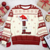 Custom Name Initial Letter Christmas Ugly Sweater Gift For Family CH07 899756
