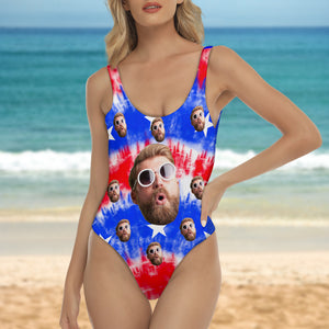 Custom Funny Face America Bathing Swimsuit Summer Party Gift CH07 895880