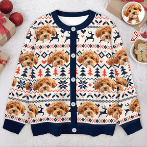 Custom Dog Photo Cardigan Gift For Dog Lovers LM32 897125