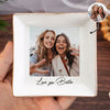 Custom Photo Jewelry Dish For Best Friend, Gifts For Bestie CH07 899886