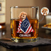 Custom Photo Dog Cat With US 250 Whiskey Glass HO82 901258