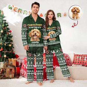 Custom Photo Christmas Is Better Pajamas For Dog Cat Lovers TH10 896107