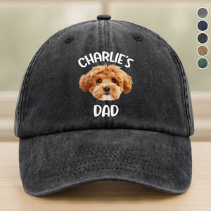 Custom Pet Photo Washed Denim Baseball Cap HA75 892872