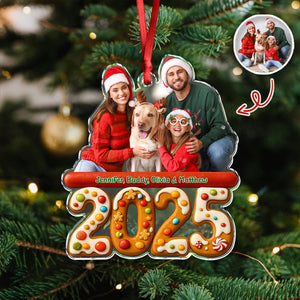 Custom Photo We And Our Dog Family Acrylic Ornament Gift For Dog Lovers HO82 900060