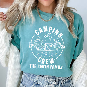 Custom Family Camping Crew Shirts 2025 - Matching Family Comfort Color Shirt LM32 895981