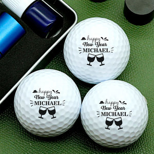 Personalized Gift Happy New Year Golf Ball Stamp Box, Gift For Family, Golf Lovers LM32 897549