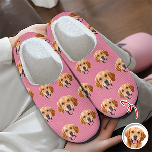 Custom Funny Face Dog Cat Pet Slippers Gift For Pet Owner HA75 892998