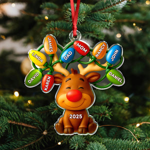 Personalized Our Reindeer Crew Acrylic Ornament For Christmas TH10 894937