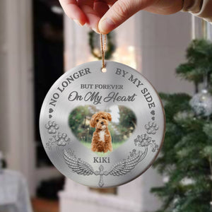Custom Photo Pet Christmas Memorial Sympathy Ceramic Ornament Gifts For Pet Lovers LM32 893897