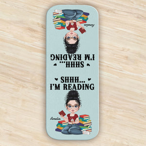 Shhh....I'm Reading Personalized Leather Magnetic Bookmark Funny Gifts For Book Lovers CH07 899490