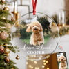 Custom Dog Photo Memorial Glass Ornament For Dog Lovers TH10 894517