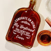 Congrats On Being My Husband Whiskey Bottle TH10 894045