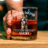 Custom Photo Best Dog Dad Ever Father's Day Whiskey Glass TH10 892913