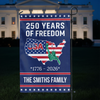 250 Years of Freedom Garden Flag USA Map Liberty 1776–2026 Patriotic Flag CH07 910120