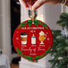 Our First Christmas As A Family Personalized Christmas Ceramic Ornament HA75 897800