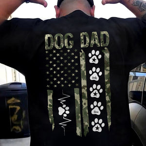 Dog Mom Dad Flag Dark Shirt Personalized Dog Lovers Gift CH07 895872