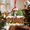 Custom Cat Photo Cozy Xmas Crew Acrylic Ornament Personalized Gift For Christmas HO82 900134
