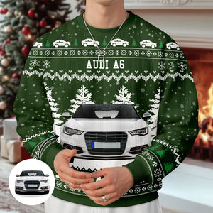 This Is How I Roll - Personalized Photo Car Ugly Sweater HO82 900576