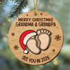 Christmas Baby Shower - Personalized Wood Ornament Gifts For New Moms, New Dads, New Parents CH07 899282