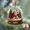 Custom Baby's First Christmas Photo Acrylic Ornament New Born Gift CH07 896856